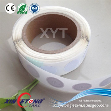 Circle 25mm Ntag203 Blank NFC sticker Label In Roll